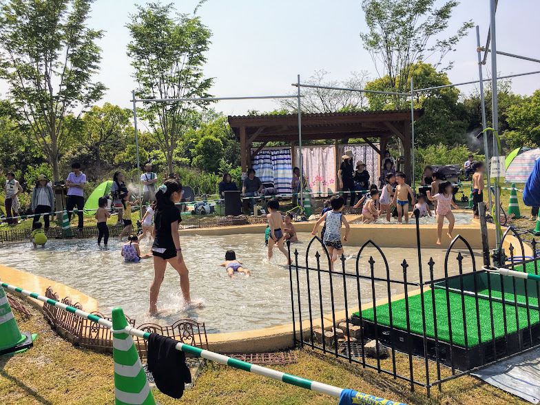 吉野ヶ里歴史公園の水遊び場